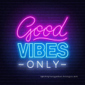 OEM factory Good Vibes Only Frame Neon Sign Custom For Decoration